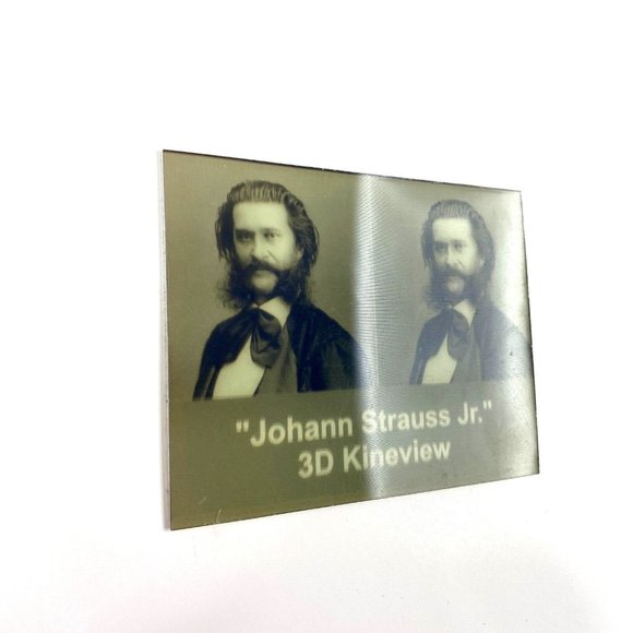 Johan Strauss Jr Austrian Composer 3-D‎ Photo Photograph 3.5" x 4" Demo Print 3D - Picture 2 of 5